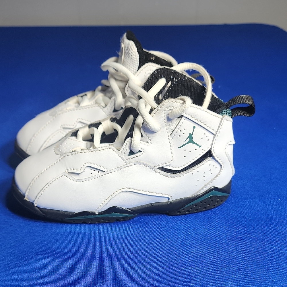 Jordan Kids White and Black Sneakers